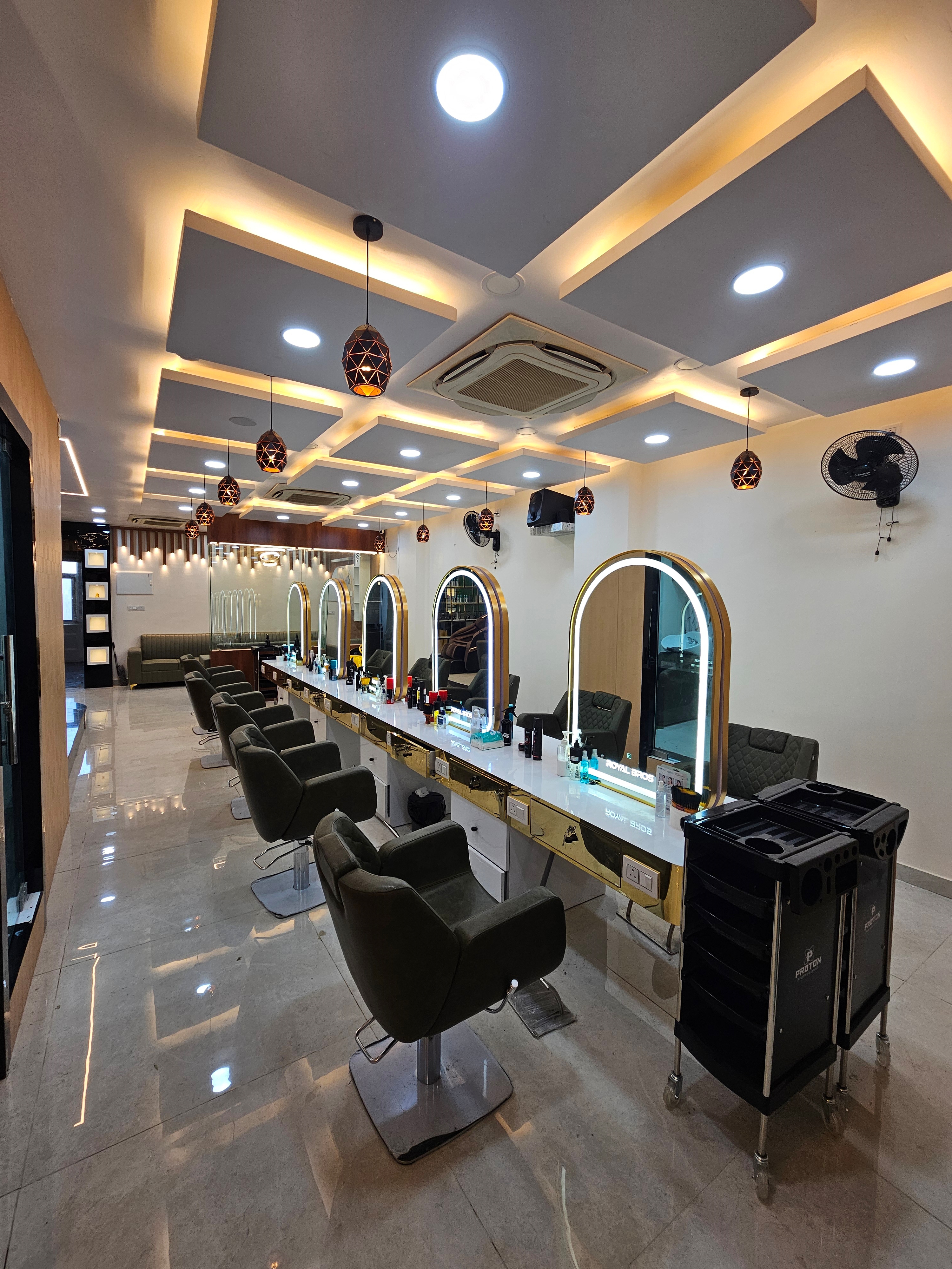 Luxury barber salon ambience Royal Bros